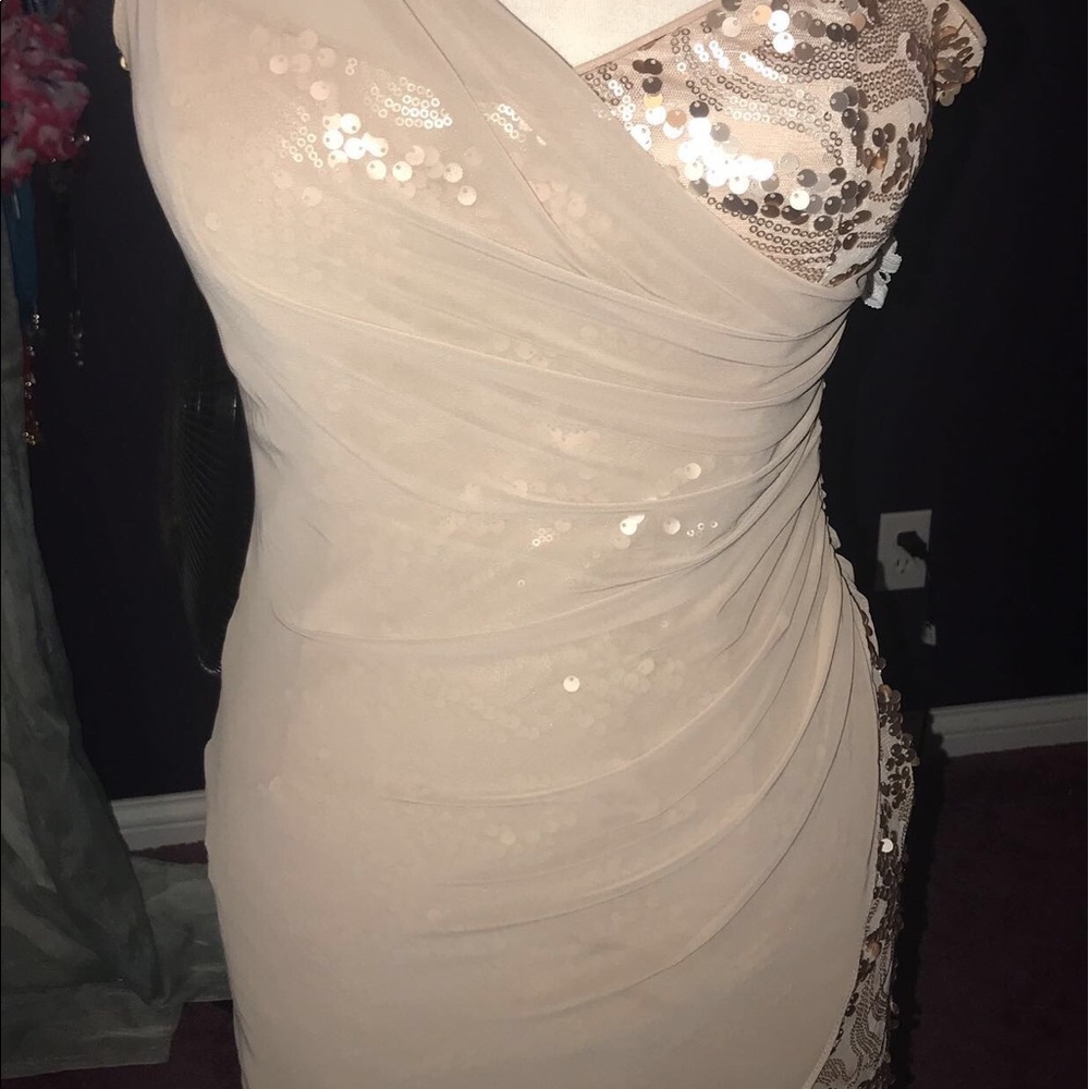 Gold Homecoming dress